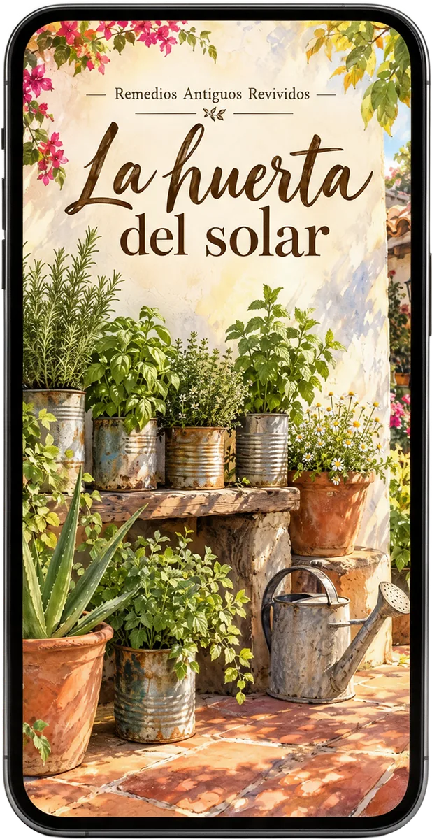 La huerta del solar, en un celular